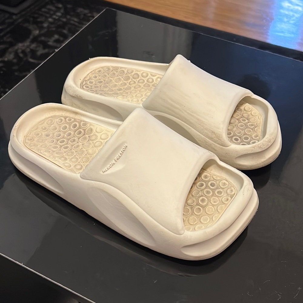 Heron Preston Square-Toe Moulded Slides - image 1